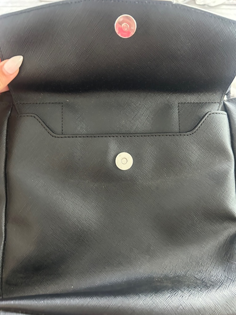 Tumi Black Saffiano Leather Crossbody Bag with Silver Hardware - Picture 13 of 16